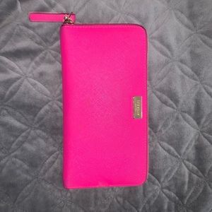 Hot pink Kate Spade wallet
